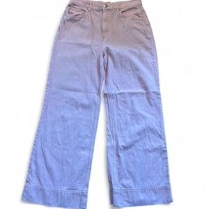 Loft pink wide leg jeans